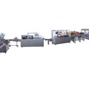 Fully automatic pen packaging box machine production line